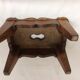 Old wooden foot rest