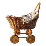 Vintage rattan pram
