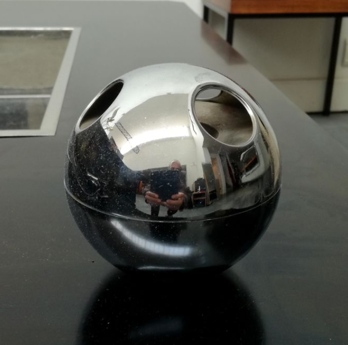 Bowling ashtray by Yonel Lebovici for Stein-Ouaki 1960s