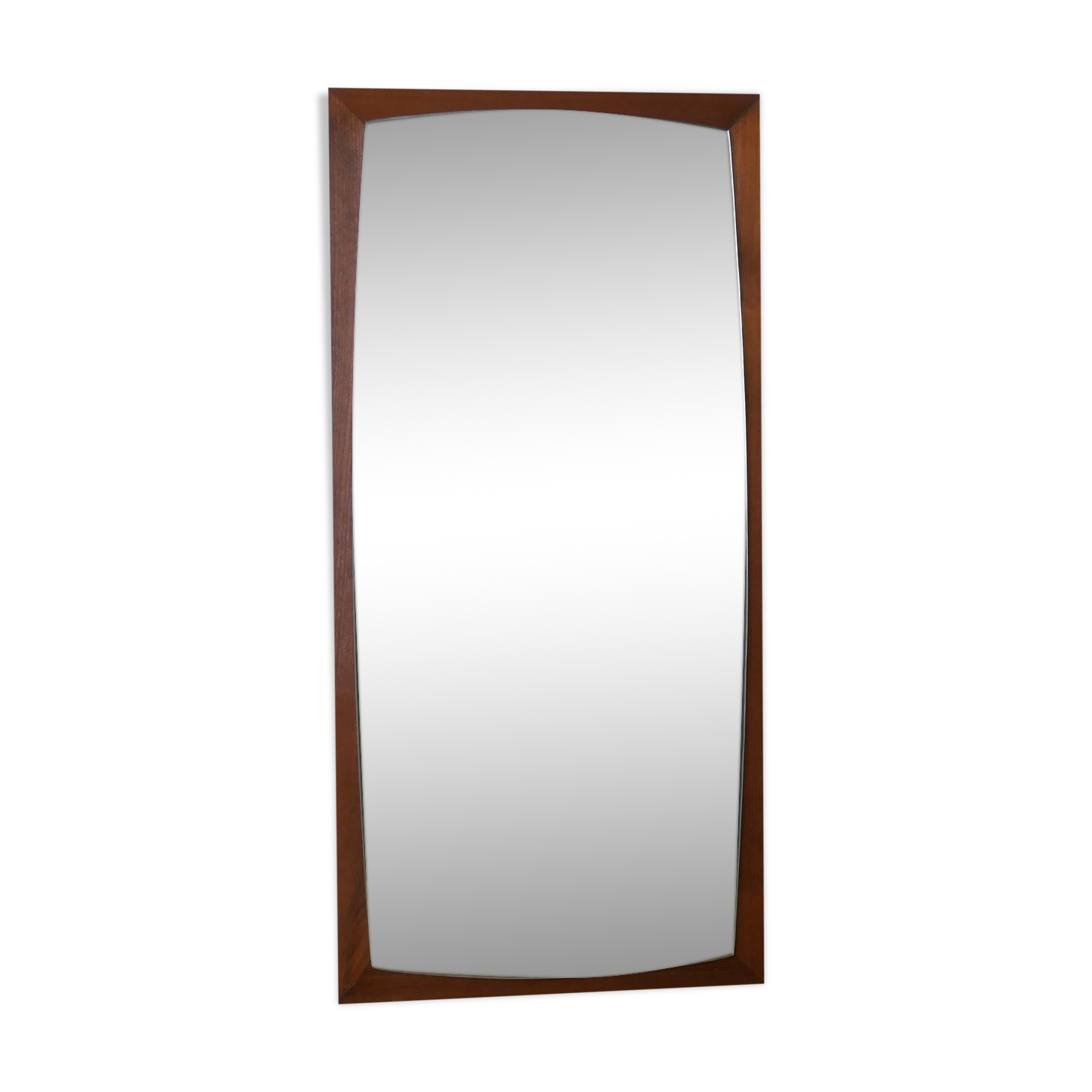 Scandinavian mirror 77x37cm in teak 60s