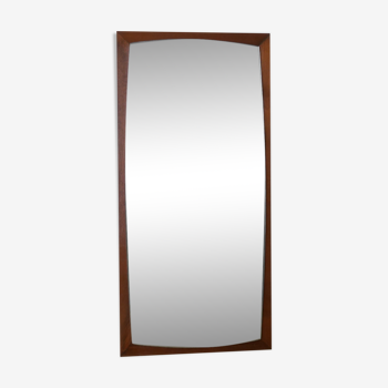 Scandinavian mirror 77x37cm in teak 60s