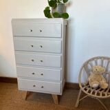Vintage chiffonier with compass feet
