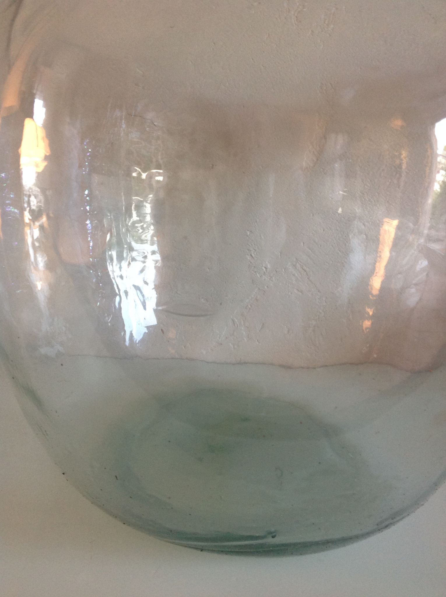 Dame -jeanne Vibesal 20 L in transparent glass / vintage 60s-70s