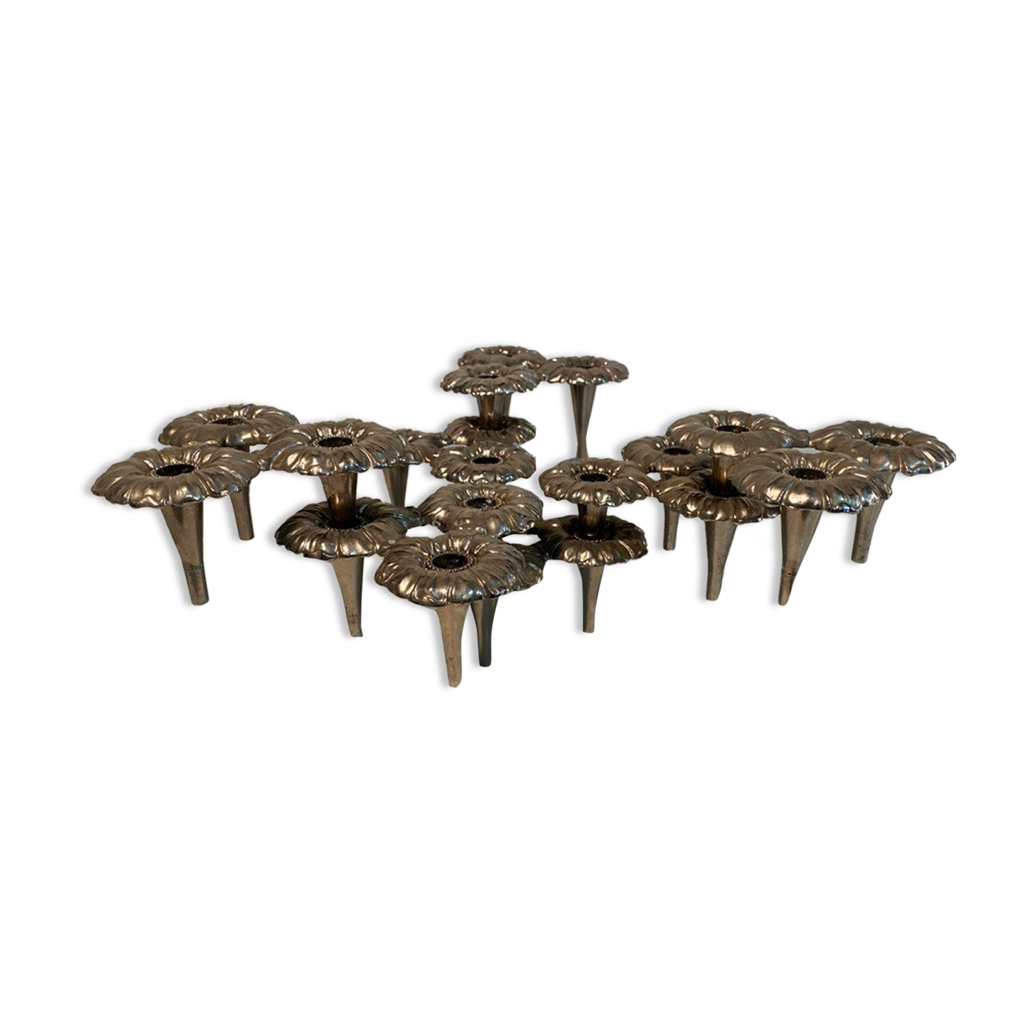 7 modular candle holders varying nagel 1970