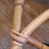 Pair of rattan armchairs