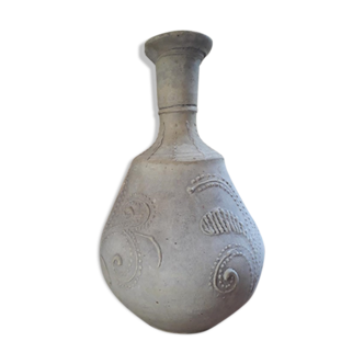 Antique white stoneware vase