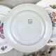 6 assiettes terre de fer salins modèle "anny" motif fleuris