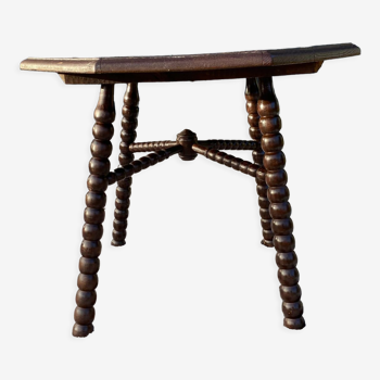 Table en bois vintage bobine