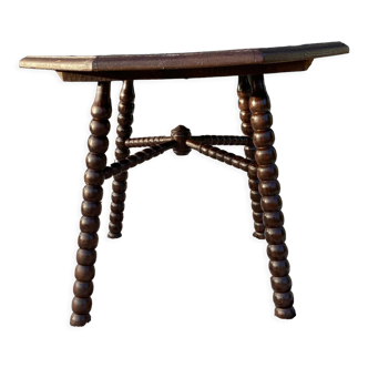 Table en bois vintage bobine