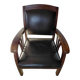 Colonial style wooden armchair
