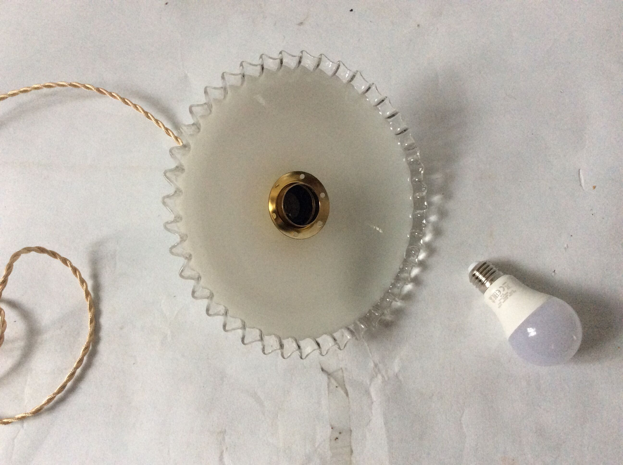 Vintage opaline hanging