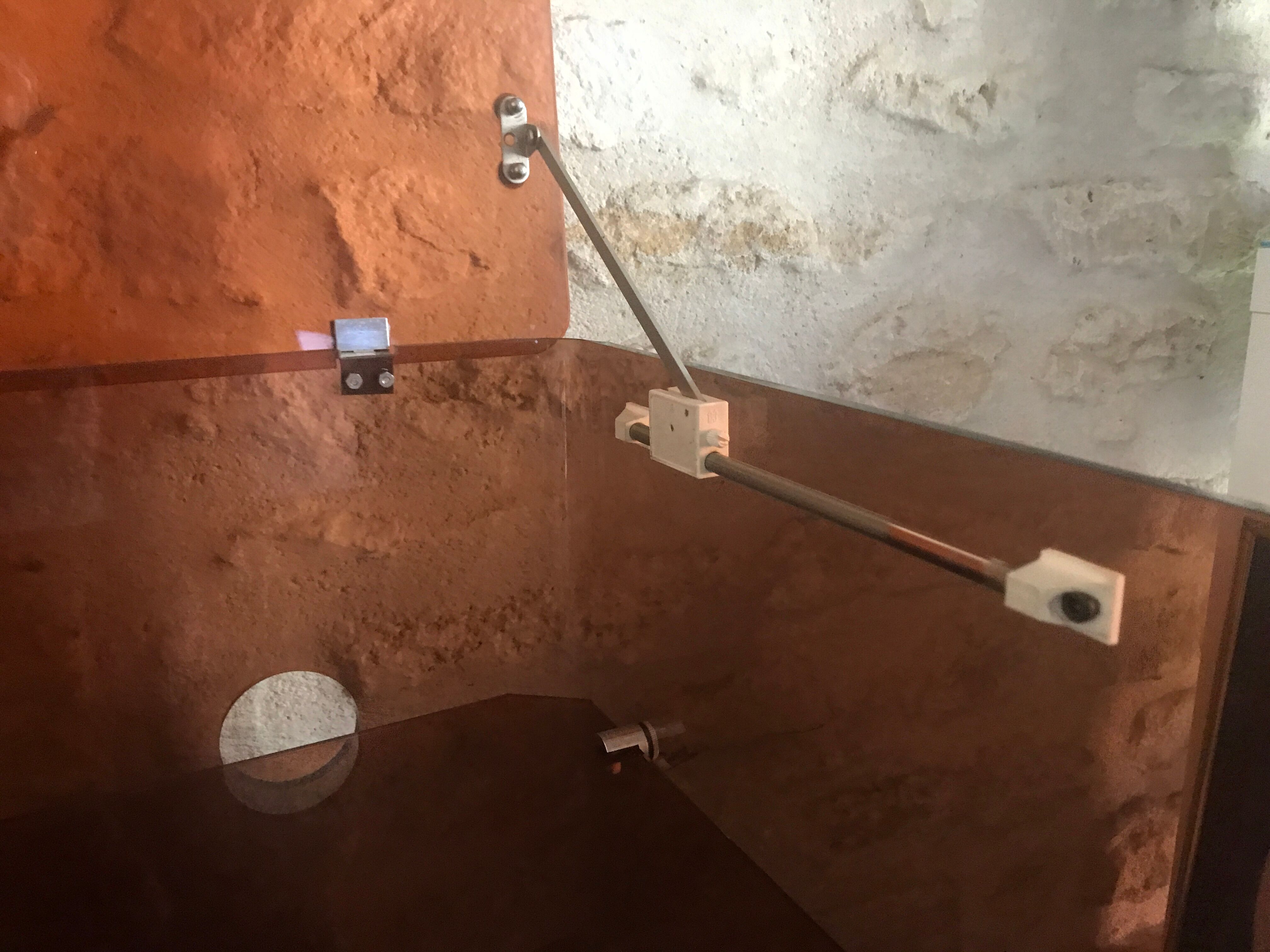 Vintage HI-FI cabinet in smoked plexiglass, Circa 1970