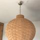 Lustre boule en rotin