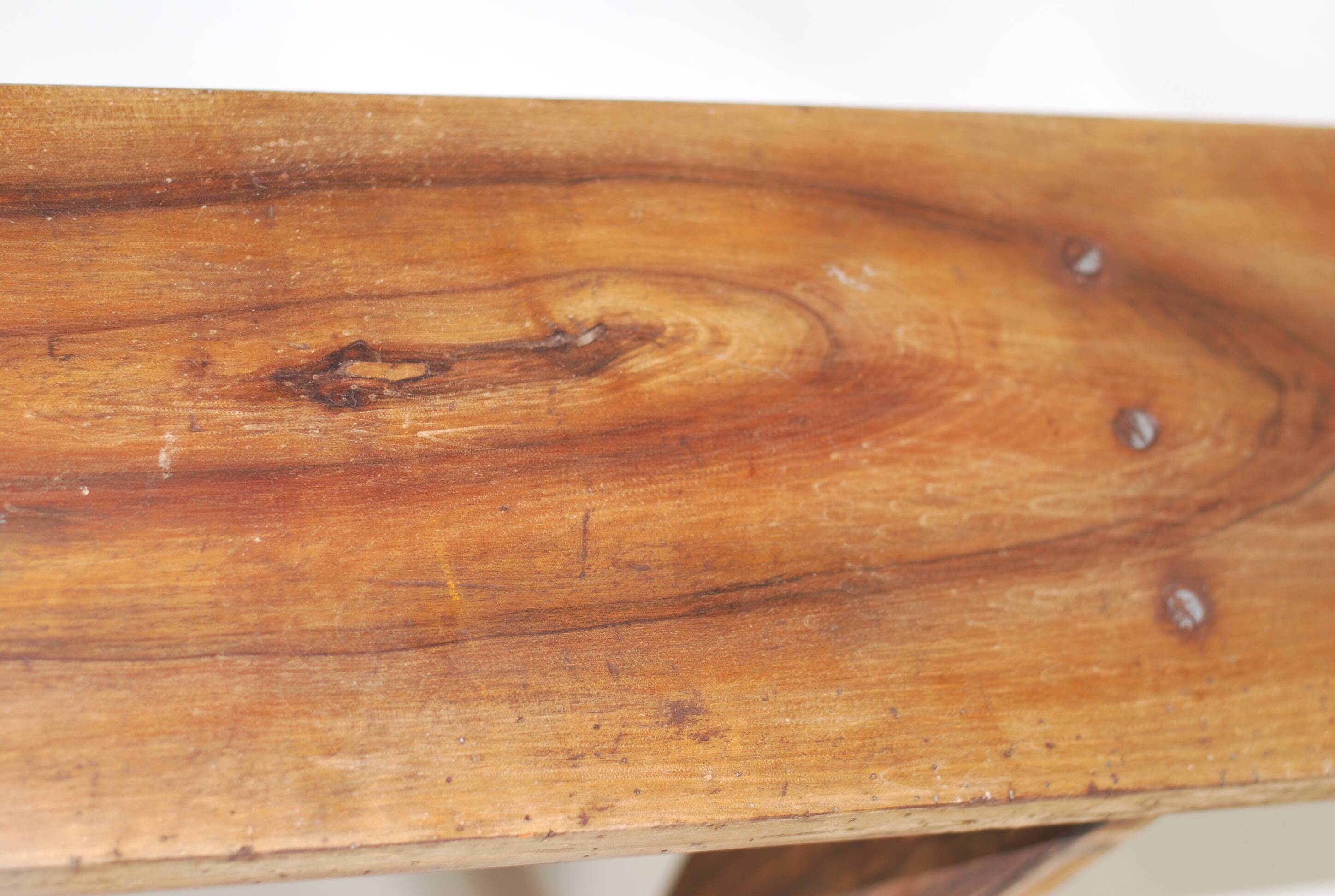 Farm bench in chene