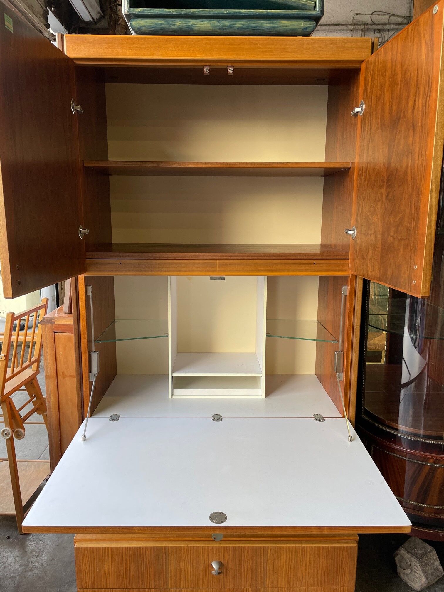 Vintage teak secretary