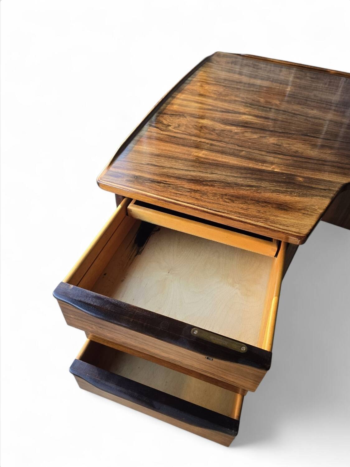 Midcentury Boomerang bureau van Peter Løvig Nielsen voor Hedensted
