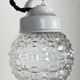 Vintage White Porcelain Pendant Light, 1970s