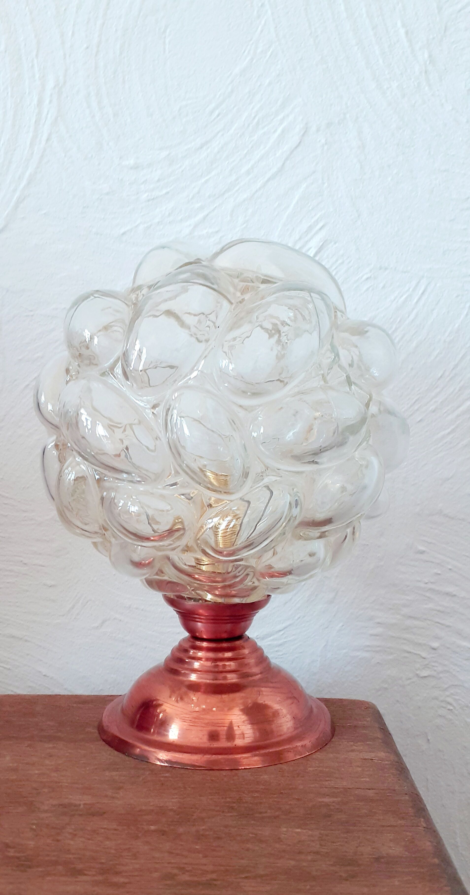Table lamp, bubble globe 60s