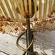 Bronze and brass art deco Charleston lamp