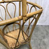 Rattan sewing basket
