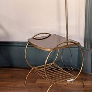 1950s reading lamp – Formica and gold metal