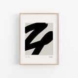 Abstract lines giclee print, 50x70cm