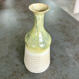 Vase Soliflore en grès - Beige et Vert Amandes