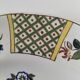 Saint-Clément plate with polychrome floral decoration