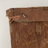 Ancient oil on wood painting