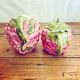 Raspberry barbotine pitcher and teapot