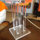 David Lange crystal plexi lamp