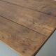Large rustic farmhouse dining table from the French 19th century, in old elm