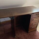 Small desk with 3 drawers and a folding shelf