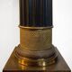 Colonna in golden bronze with ripiano in marmo giallo di Siena, France, 19th century
