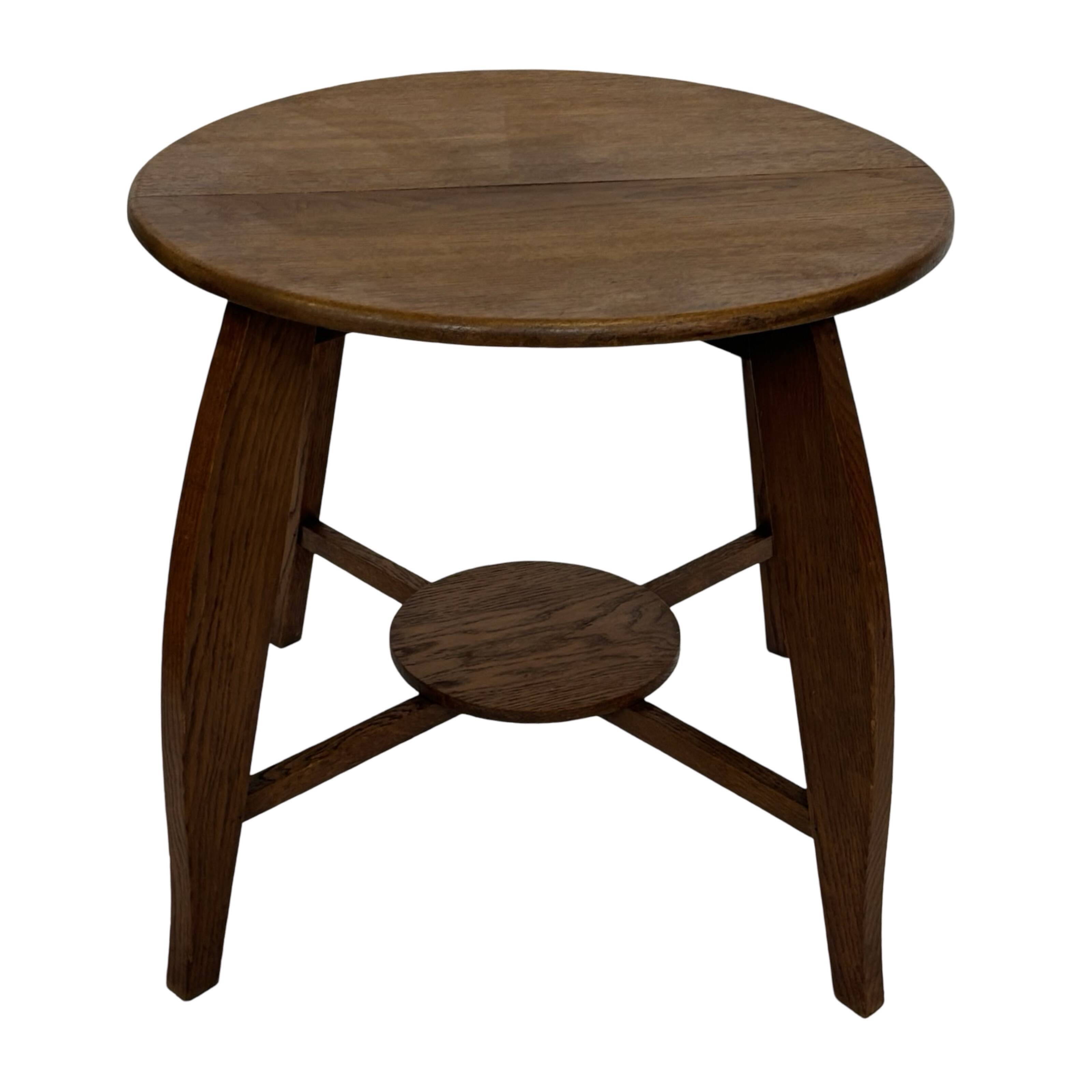 Art Deco Coffee Table Side Table Oak 1950s Design