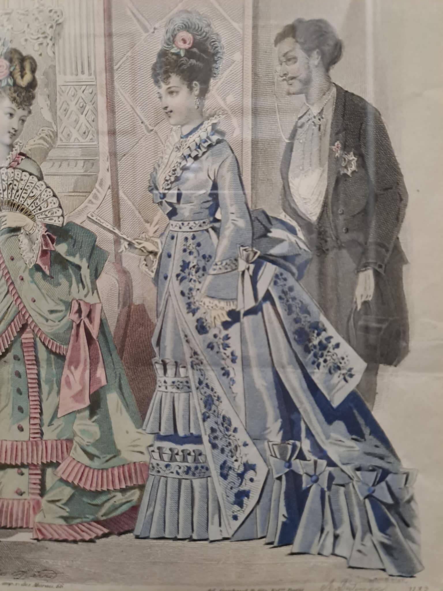 Fashion sketch under frame