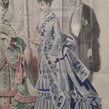 Fashion sketch under frame