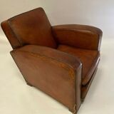 Leather club armchair 1930