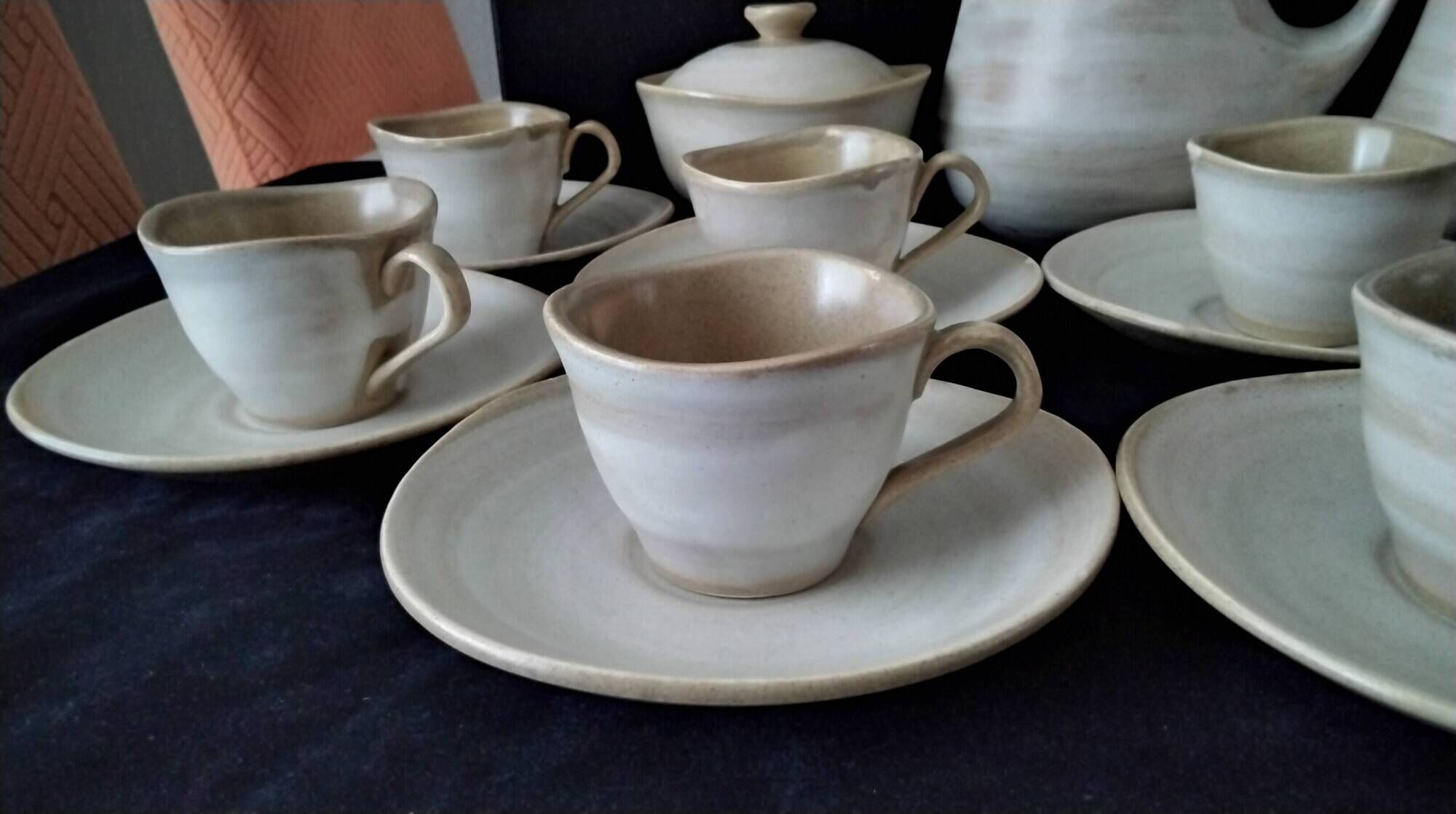 Niderviller stoneware coffee service Model Pierre