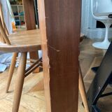Dining table year 30 bronze and exotic wood