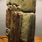 1960s Bernard Rooke Abstract Pottery Ceramic Table Lamp