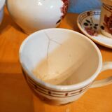 Coffee set in Sarreguemines earthenware
