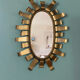 Vintage gilded metal mirror