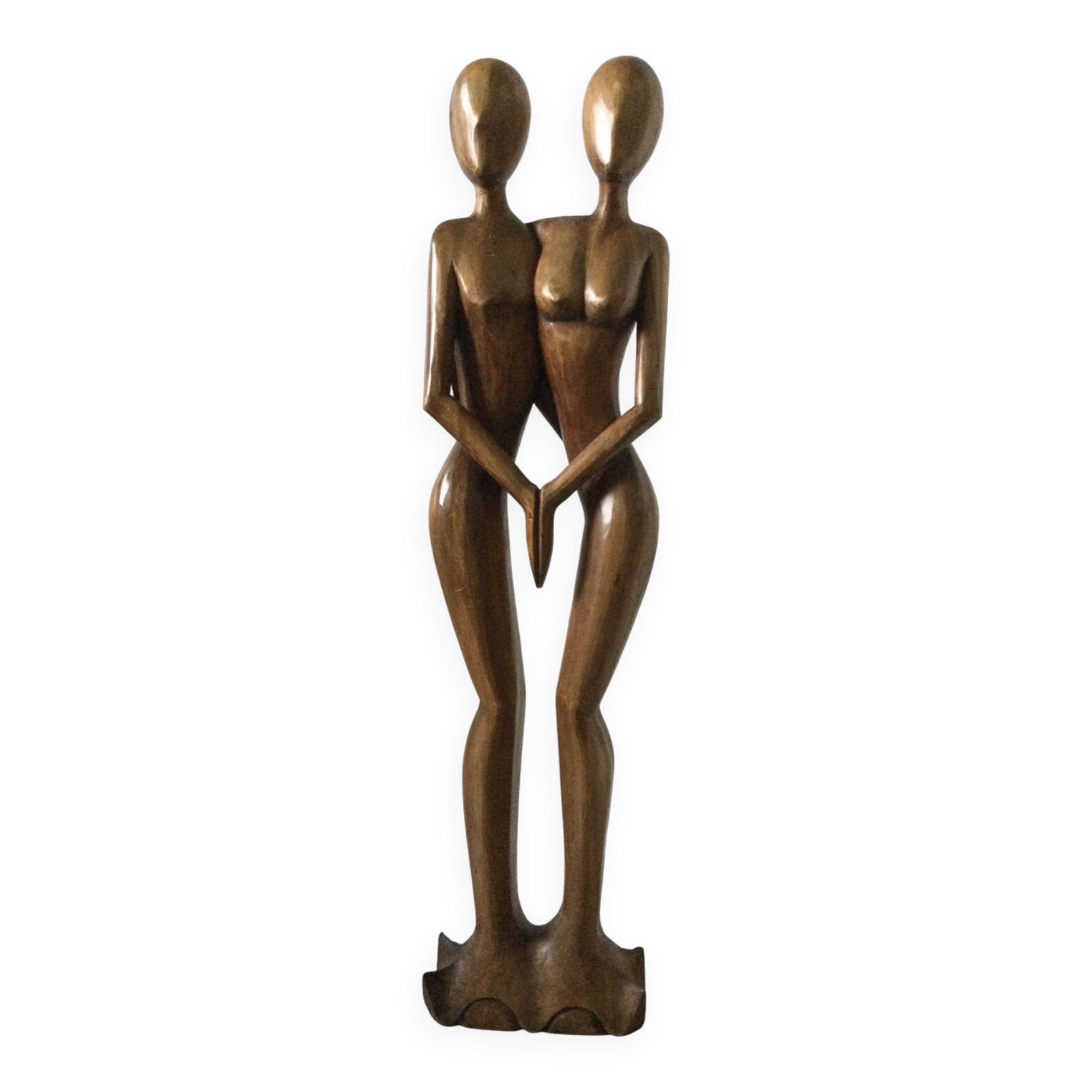 XXL couple sculpture, Scandinavian style, 60s