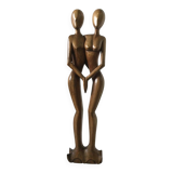 XXL couple sculpture, Scandinavian style, 60s