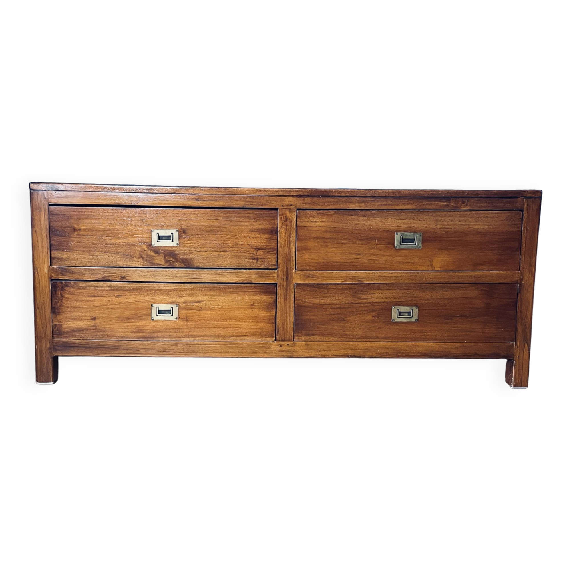 Solid Mahogany Wood TV Cabinet