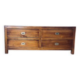 Solid Mahogany Wood TV Cabinet