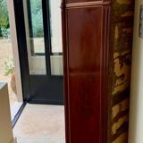 Louis XVI period secretary, in mahogany and Sainte Anne marble, 18th century