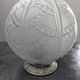 Antique large globe ceiling light, pressed glass, by Hettier & Vincent