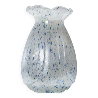 OVOID VASE IN SPECKLED GLASS, 1920s
